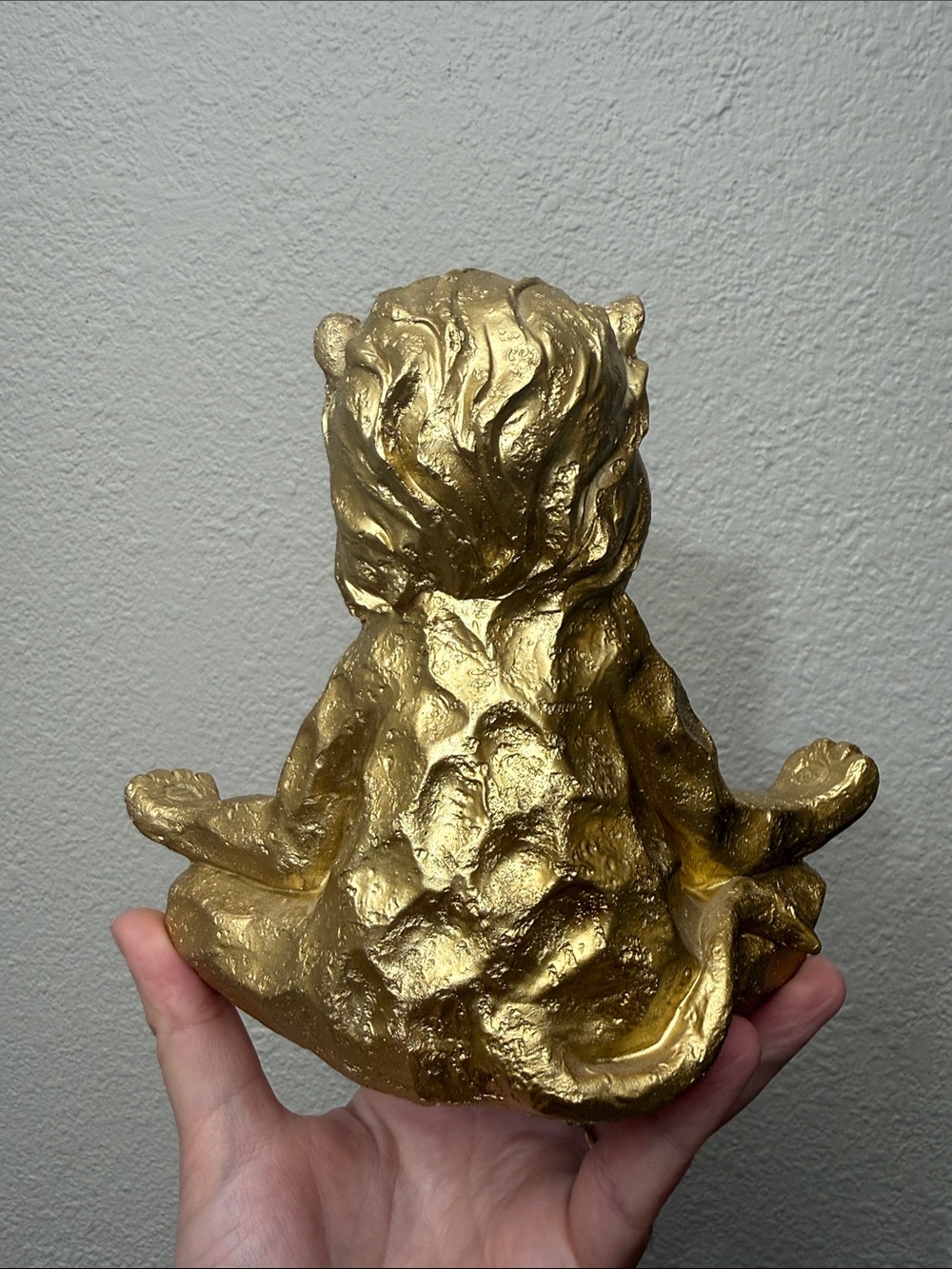 Sagebrook Home Resin 7” Yoga Lion - Picture 3 of 5